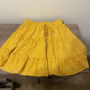 2bella Yellow Floral Skirt